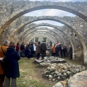 Παλιό ελαιοτριβείο στο μοναστηριακό συγκρότημα του Αγίου Γεωργίου στο Καρύδι