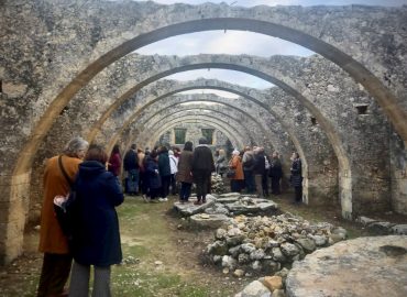 Παλιό ελαιοτριβείο στο μοναστηριακό συγκρότημα του Αγίου Γεωργίου στο Καρύδι