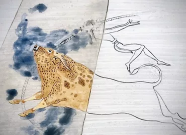 Παράσταση ταυροκαθαψίων από την Κνωσό.